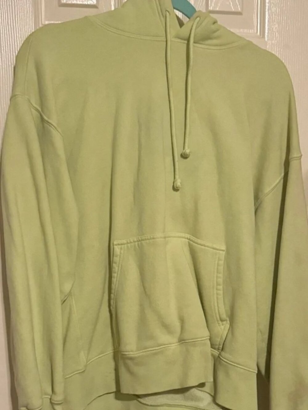 Aritzia Lime Green Tna Cozy Fleece Hoodie - Picture 3 of 3